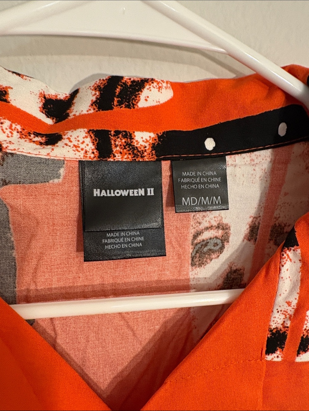 Halloween II Orange Graphic Short-Sleeve Shirt size medium - Picture 3 of 6